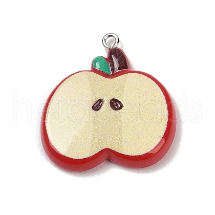 Opaque Resin Pendants RESI-Q020-06A-1