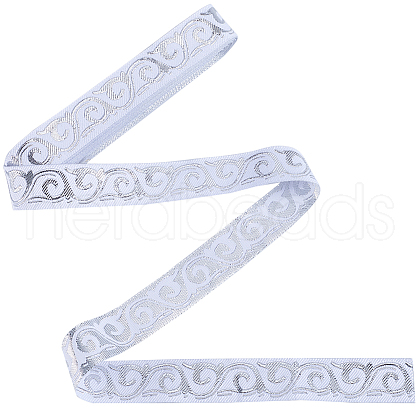 Embroidery Polyester Ribbons OCOR-WH0077-98B-1