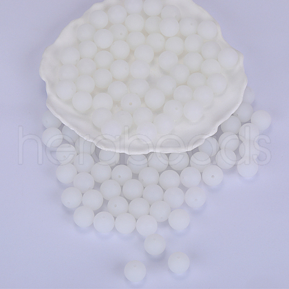 Round Silicone Focal Beads SI-JX0046A-31-1