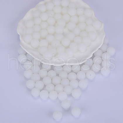 Round Silicone Focal Beads SI-JX0046A-31-1