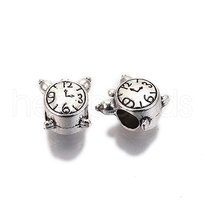 Tibetan Style Alloy European Beads TIBE-S314-102AS-RS-1