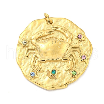 Real 18K Gold Plated PVD Vacuum Plating 304 Stainless Steel Pendants STAS-L278-003G-04-1