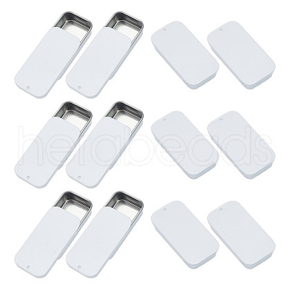 Tinplate Slide Storage Box CON-WH0099-24A-01-1