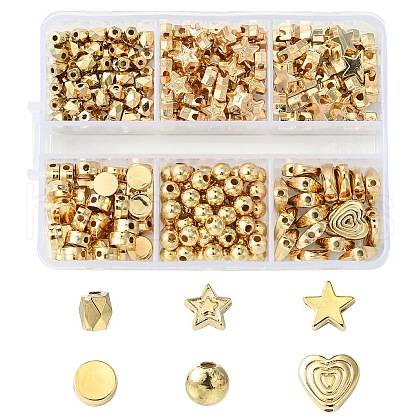 265Pcs 6 Styles CCB Plastic Beads CCB-YW0001-42-1