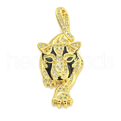 Brass Micro Pave Cubic Zirconia Pendants KK-K354-16B-G-1