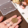 Beebeecraft 8Pcs 2 Styles West Cowboy Boot & Hat Rack Plating Brass Charms ZIRC-BBC0003-02-3
