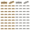   80Pcs 2 Colors Tibetan Style Alloy Chandelier Component Links FIND-PH0018-72-1
