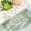 40Pcs 5 Styles Brass Spacer Beads KK-LP0001-14-3