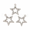 Alloy Rhinestone Pendants PALLOY-I217-19P-3