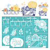 Self-Adhesive Silk Screen Printing Stencil DIY-WH0338-307-1
