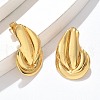 304 Stainless Steel Stud Earrings for Women EJEW-U047-05G-3