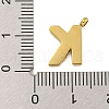 Ion Plating(IP) 304 Stainless Steel Charms STAS-G345-01G-K-3