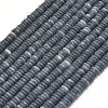 Frosted Natural Black Agate Beads Strands G-K389-C45-01-2