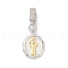 Brass Micro Pave Cubic Zirconia Pendants KK-S510-45GP-01-1
