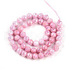 Electroplate Glass Beads Strands GLAA-N010-8mm-09-2