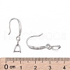 Rhodium Plated 925 Sterling Silver Earring Hooks STER-F033-55P-4