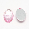 Acrylic Rhinestone Flat Back Cabochons X-GACR-Q011-13x18-06-2