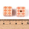 Printed Opaque  Acrylic Beads MACR-N018-04-4