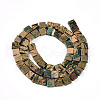 Natural Verdite Stone Beads Strands G-N346-05A-02-3