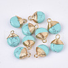 Synthetic Turquoise Pendants G-S344-94-1