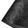 Embossed Flower Pattern Imitation Leather Fabric PW-WG18445-01-1