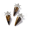 Natural & Synthetic Mixed Gemstone Pendants G-P484-02P-2