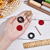 AHADERMAKER Iron Wire Rod Sets with 2Pcs Rubber Linking Rings FIND-GA0004-37-3