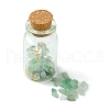 Transparent Glass Wishing Bottle Decoration AJEW-JD00011-04-4
