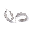 304 Stainless Steel Infinity Hoop Earrings for Women EJEW-E199-17P-2