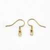 Brass Earring Hooks KK-T032-006G-1