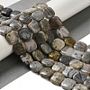 Natural Bamboo Leaf Agate Beads Strands G-NH0014-A01-02-1