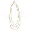 304 Stainless Steel Multi Layered Necklaces NJEW-H044-03G-2
