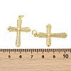 Brass Micro Pave Clear Cubic Zirconia Pendants KK-L235-01A-G-3