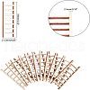 Ladder Unfinished Wooden Ornaments WOOD-WH0100-31-2