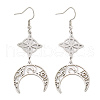Non-Tarnish 304 Stainless Steel Dangle Earrings for Women EJEW-F338-02P-1