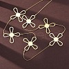 304 Stainless Steel Cross Link Chain Necklaces NJEW-R026-04G-2