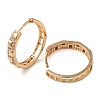 Brass Micro Pave Cubic Zirconia Hoop Earrings EJEW-M238-83KCG-2