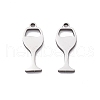201 Stainless Steel Charms STAS-V001-15-1