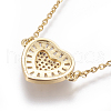 304 Stainless Steel Pendant Necklaces NJEW-E141-02G-3