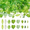 320Pcs 8 Style Transparent Acrylic Pendants TACR-TA0001-18-2