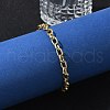 Brass Cable Chain Bracelets BJEW-H537-13G-4