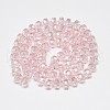 Electroplate Glass Beads Strands EGLA-Q083-10mm-A06-2