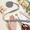Polyester Twill Striped Piping Ribbon FIND-WH0424-03A-3