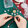   24Pcs 4 Colors Handmade Bumpy Glass Beads Strands LAMP-PH0001-33-3