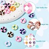 18Pcs 9 Colors Baking Paint Alloy Beads FIND-CJ0003-38-3