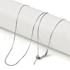 304 Stainless Steel Serpentine Chains Necklaces NJEW-H042-07P-1