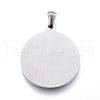 Non-Tarnish 304 Stainless Steel Pendants STAS-G124-08P-2