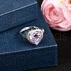 925 Sterling Silver Pave Cubic Zirconia Finger Rings RJEW-C138-01B-02-2