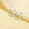 Non-Tarnish 304 Stainless Steel Stud Earrings for Women UB4364-1-2