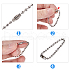 Iron Ball Chains with Connectors IFIN-PH0024-41-3